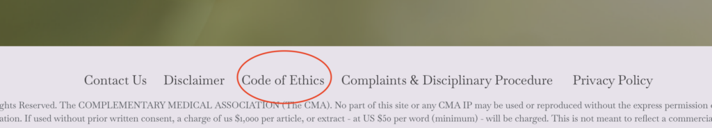 Code of Ethics Graphic